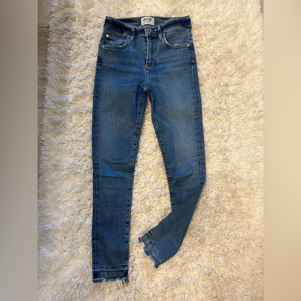 Agolde high rise skinny jeans size 24